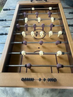 Foosball table.