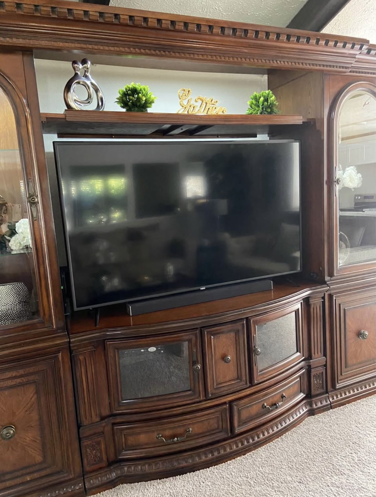 Fairmont Designs- Grand Estates- Entertainment Center W/2 Glacier Cabinet Doors