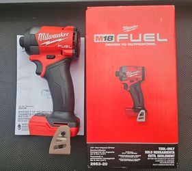 Milwaukee M18 FUEL 1/4” Hex Impact Driver 2953-20 – Brand New