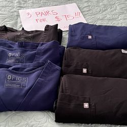 Figs Scrubs 3 pairs for $75!!!