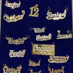 10K/14K Gold Custom Nameplates