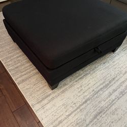 Storage Ottoman With Reversible Top