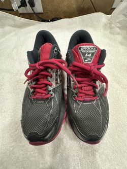 Brooks Running Shoes Womens 6.5 Glycerin 14 Sneakers Gray Pink 