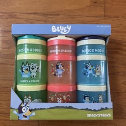 NWT Whiskware Bluey Snack Stacks 