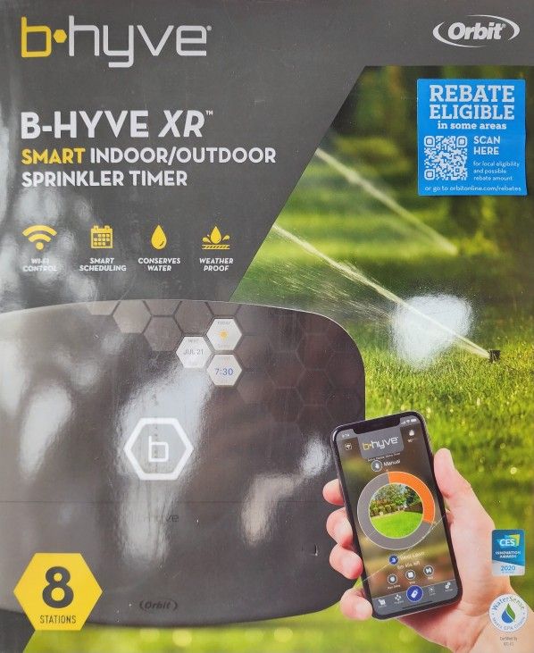 B-HYVE XR Smart WiFi 8 Zone Sprinkler Timer, Indoor/Outdoor