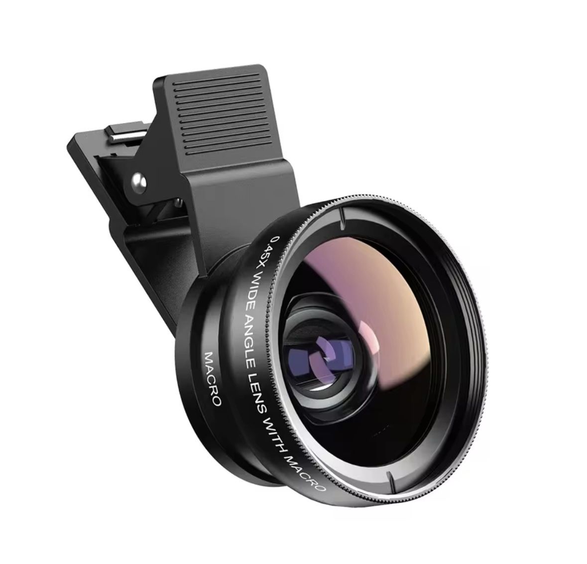 Phone Camera Lens, 2 in 1 Cell Phone Clip-on Lens Kit 0.45X Wide Angle Lens 140°+ 12.5X Macro Lens Clip-on iPhone Lens for iPhone Samsung