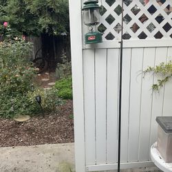 Vintage Lantern And Pole Holder 