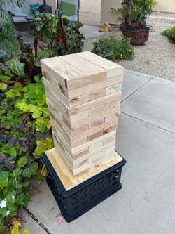 Giant Jenga game, 10.5 inch blocks (45 count)