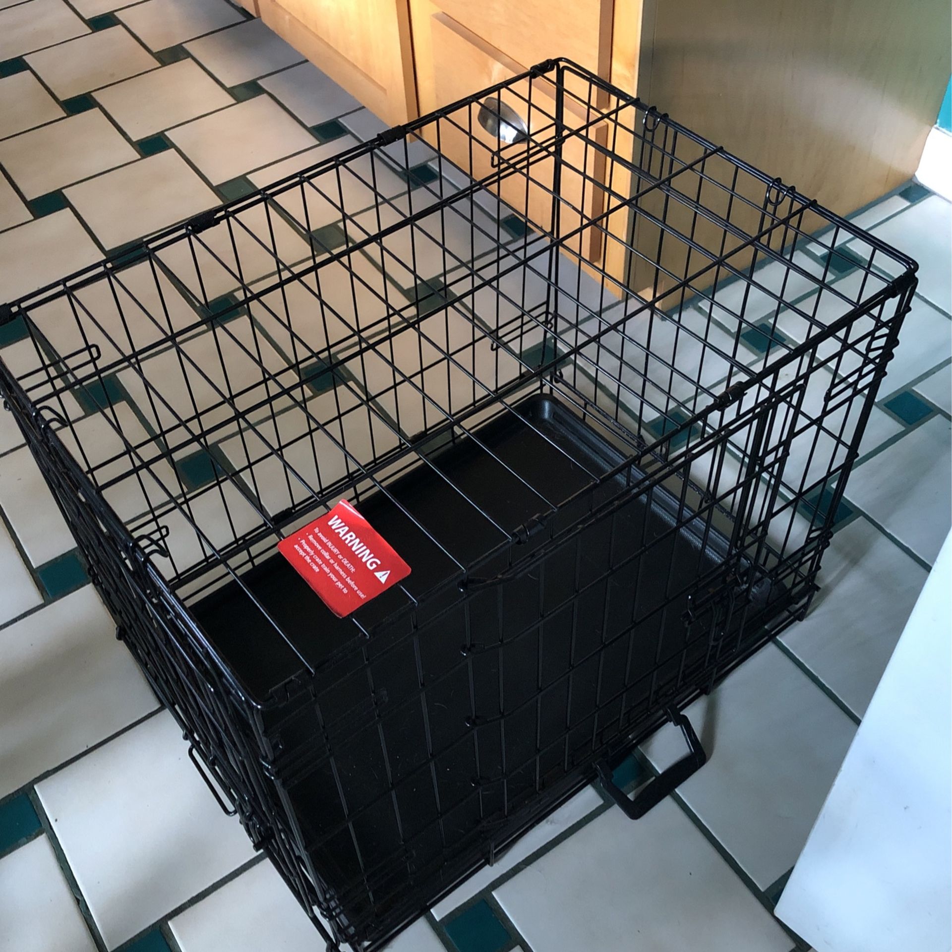 Dog Cage And  Large And Small Dog Beds 