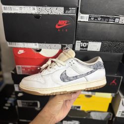 Nike Dunk Low New Americana Washed Denim size 12  USED But Clean