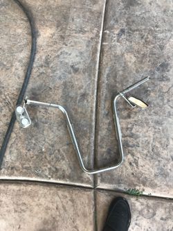 Cuernos de una bicicleta con espejos