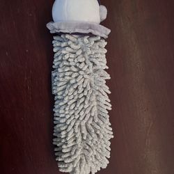 Norwex Pet to Dry Grey Holiday Snowman Hand Towel for Children 