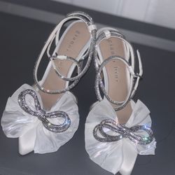 Gianni Bini Niomi Rhinestone Embellished Satin Bow 