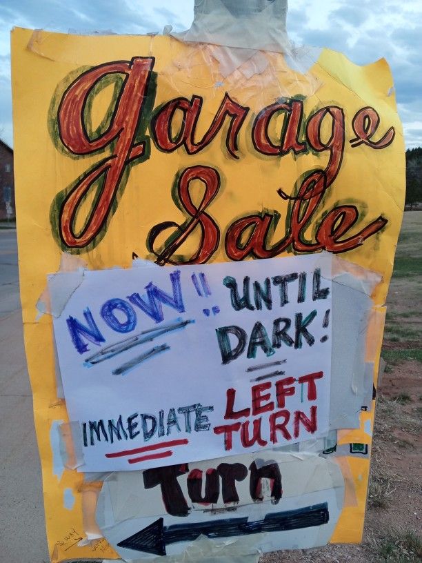Late Afternoon Garage Sale!! 4-7 (Ish) PM //Wed, April 16.