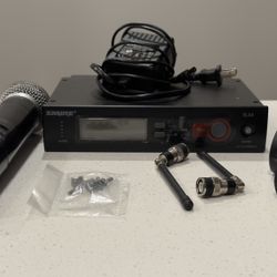 SHURE Beta58A SLX2 J3 Wireless Handheld Transmitter Microphone & SLX4 Receiver (572-596MHz)