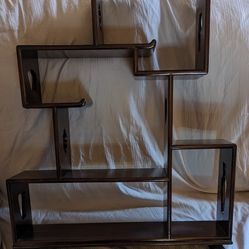 Chinese Cherry Curio Display Cabinet