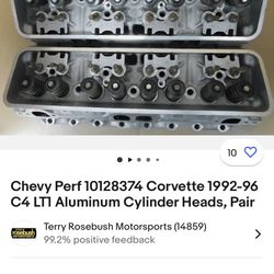 Chevy Corvette Aluminum Cylinder Heads pair