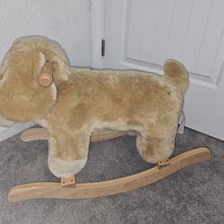 FAO SCHWARZ PATRICK PLAYFUL PUPPY PLUSH ROCKER/RIDER SUPER SOFT!! AGES 18-36 Mo