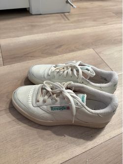 Reebok Club C 85 White Leather Sneakers US Men’s 8 Excellent Condition