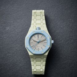 Brand New AP x Swatch Royal Pop Blue Acht Watch & Bioceramic Band
