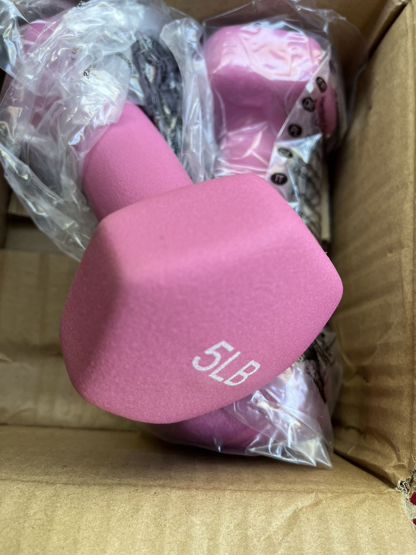 Brand New 5lb Dumbbells (Set of 2) – Neoprene Coated – Perfect for Home Workouts!
