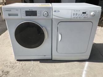 Small stackable washer and dryer