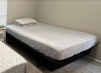 Queen bed frame and mattress giveaway