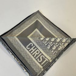 Dior Oblique Square Silk Scarf 90