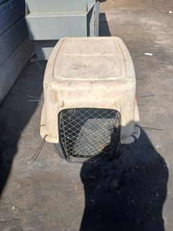 Large dog crates.