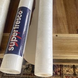1.5+ Rolls Wallpaper - Damask Ivory