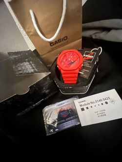 Red Casio G-Shock GA-2100
