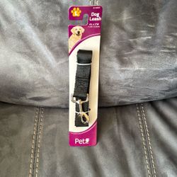 New Short Black Dog Leash 4 Foot x 1 Inch Size Large L 