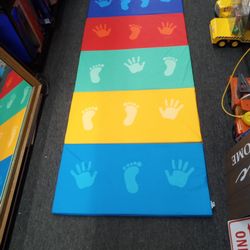 Foldable Multicolor Mini Gymnast's Mat for Toddlers and Preschoolers
