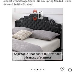 Bed frame Queen Head Board & Mattress