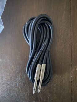 Pair Of 1/4 Inch Speaker Cable 10 Feet Long - 2 Cables