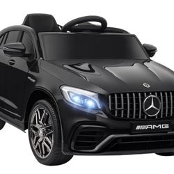 Aosom Toddler Ride On Car (Mercedes Benz AMG GLC63S Coupe) Electric Kids Ride On Car with 2 Speed, MP3 Player, Light, Horn, Songs, Suspension - Fun fo