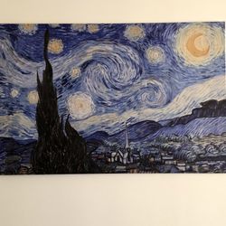 Large Starry Night Canvas