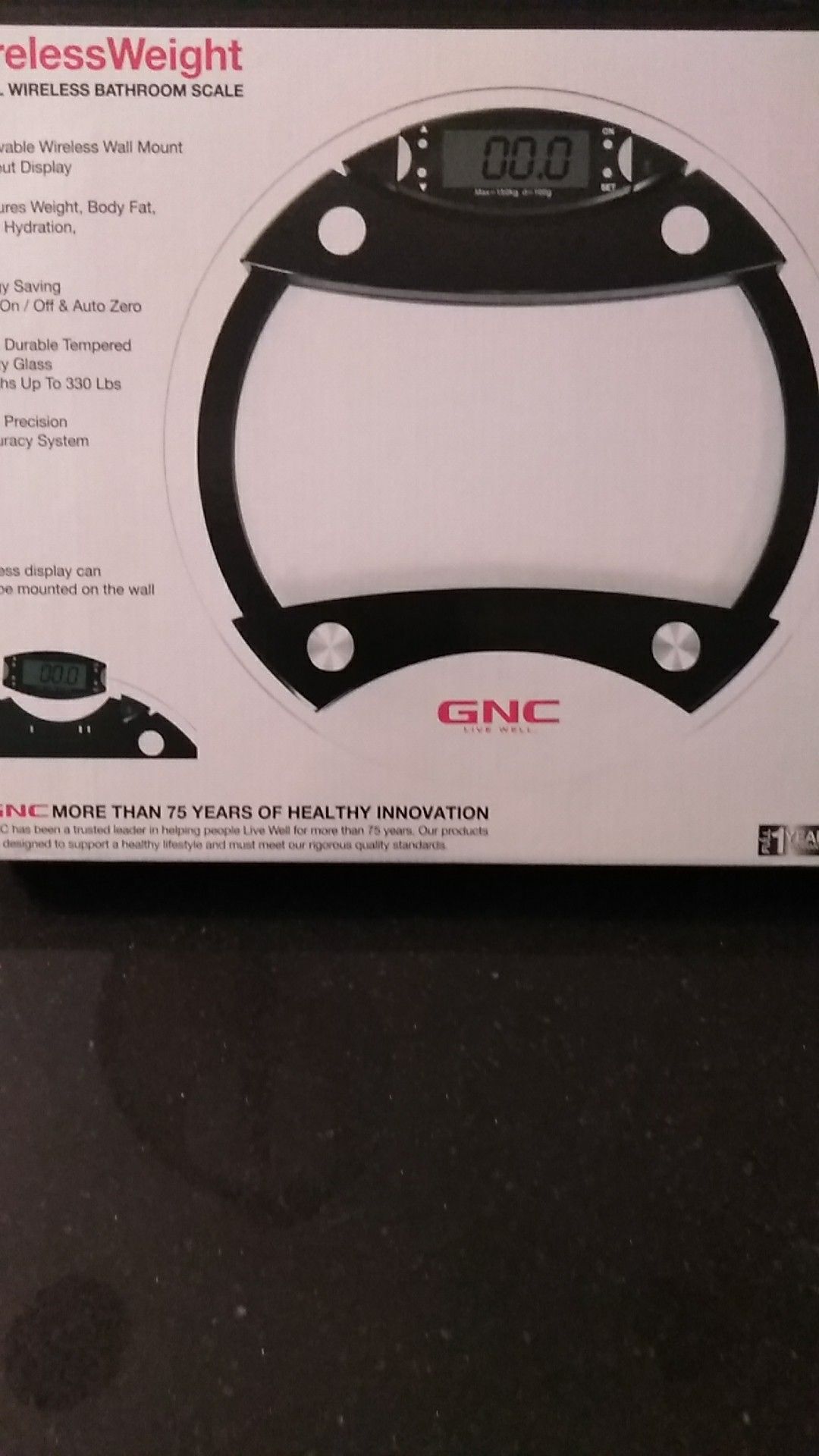 GNC wireless digital weight scale