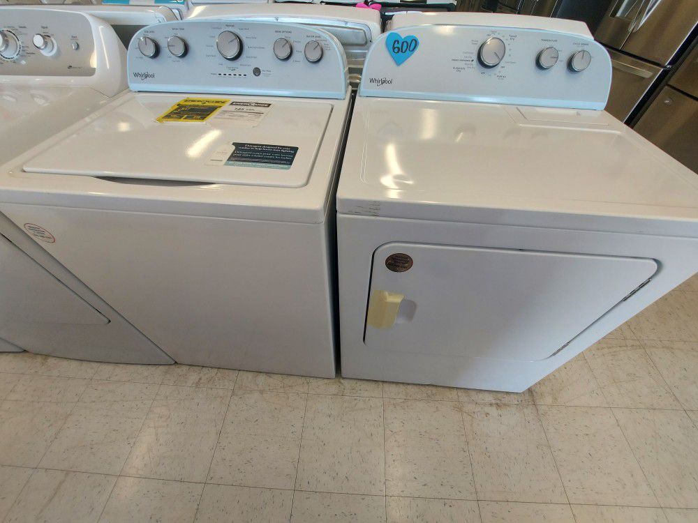 Whirpool Top Load Washer And Electric Dryer Set Used Good Condition With 90day's Warranty 