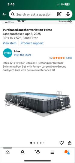 intex pool 16x32x52