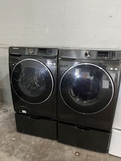 ๐ฅ SAMSUNG ELECTRIC WASHER & DRYER SET WITH PEDESTALS! ๐ฅ