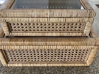 Woven Ratten Decor Boxes