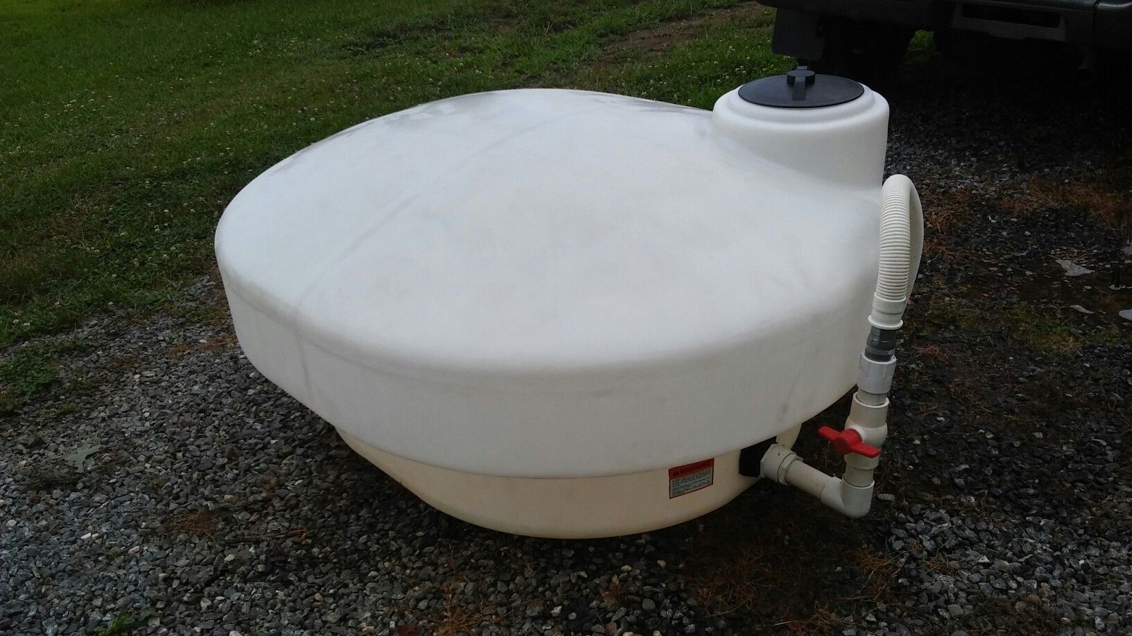 Real water tank . extra clean has only had water in it live stock safe drinking water or pool water