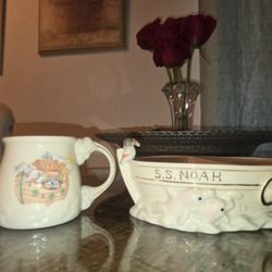 Lenox Noahs Ark Bowl And Cup Set Baby Toddler