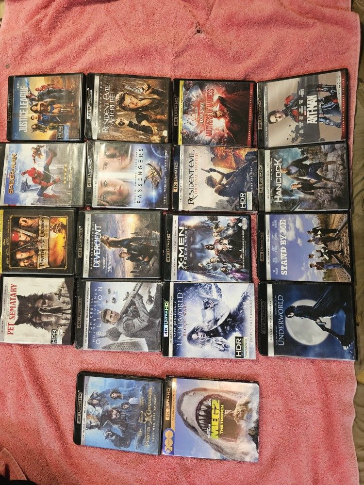 18 Ultra HD discs