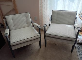 Vintage Mid-Century Modern Style Arm Chairs