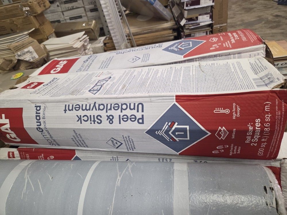 StormGuard 200 sq. ft. Synthetic Patterned-Surface Peel and Stick Roof Leak Barrier Roll