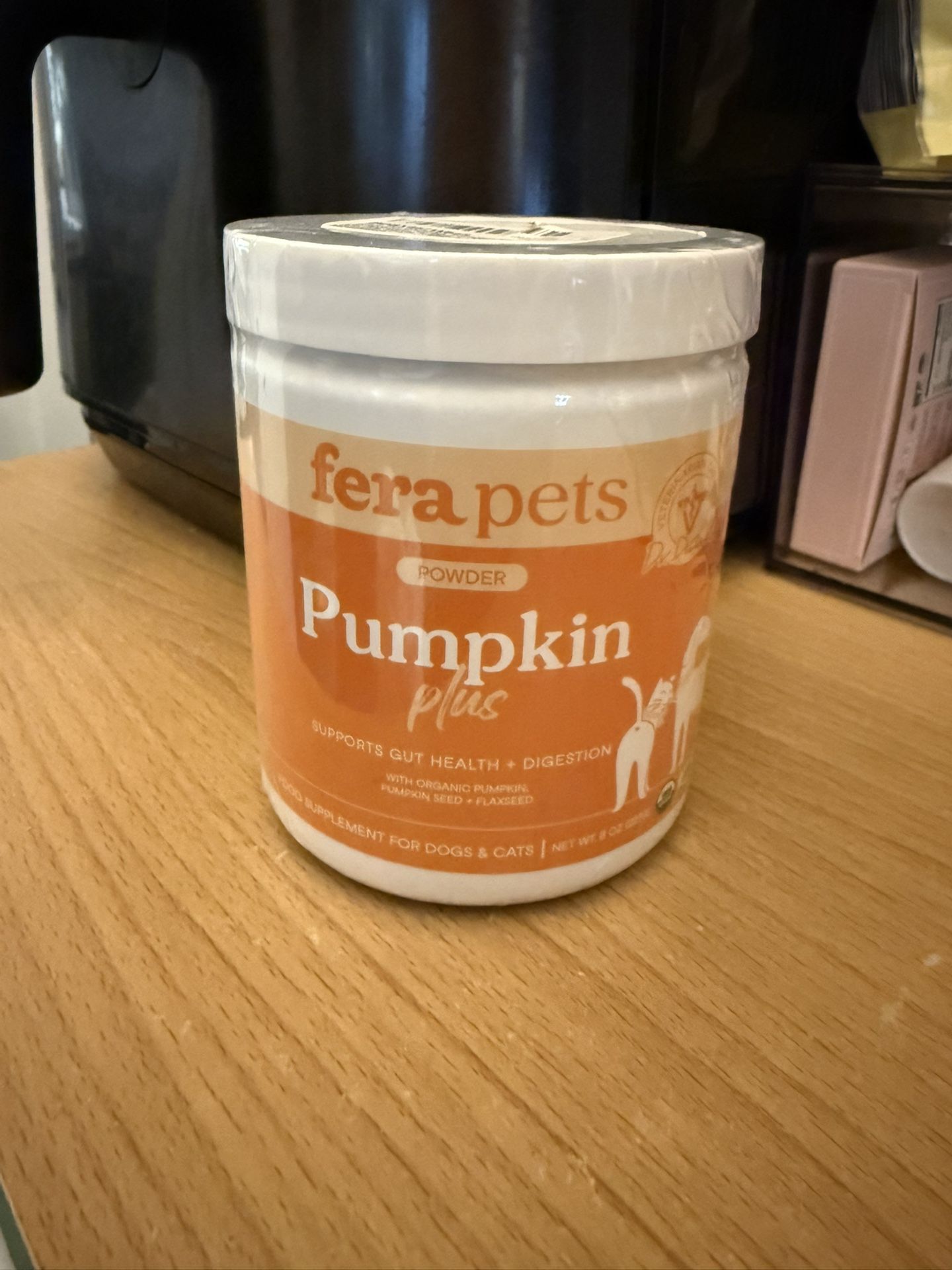 Fera Pet Organics Pumpkin Plus Fiber Supplement for Pets