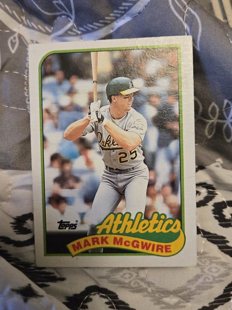 1989 Mark Mcgwire Famous Error Card