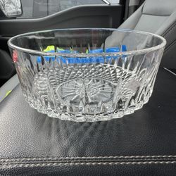 French Glass Decorative Bowl